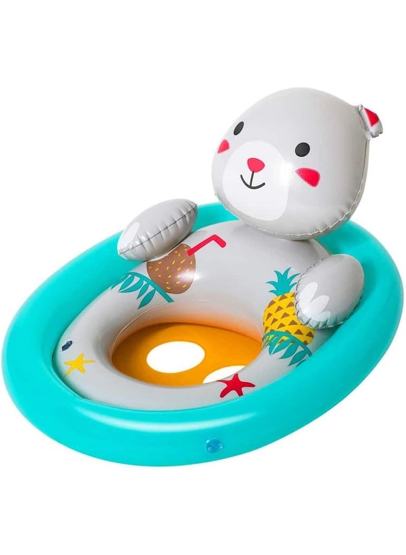 Bestway Float Lil Animal Baby Boat 71X56cm, Outdoor & Indoor Relaxation & Play, Pool Baby Boats & Rafts, Soft Smooth Comfort Material - Image 2